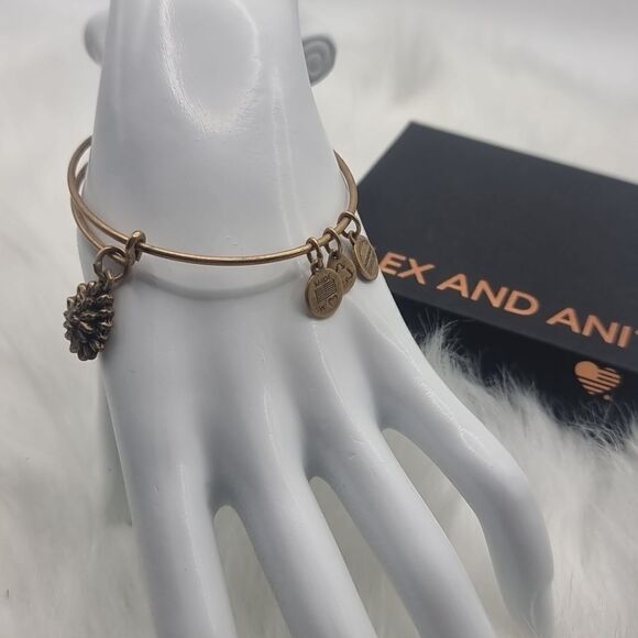 ALEX AND ANI BRONZE SUNBURST BRACLET - Picture 1 of 6